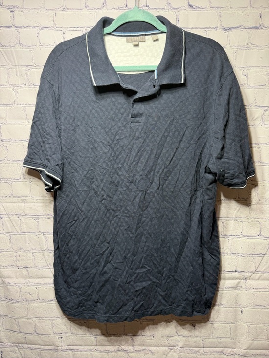Peter Millar Other - Ted Baker Mens Short Sleeve Textured Polo Navy Size XL Golf Prep Preppy Casual